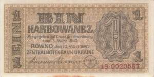 1 Karbowanez Ukraine p591 19 1942